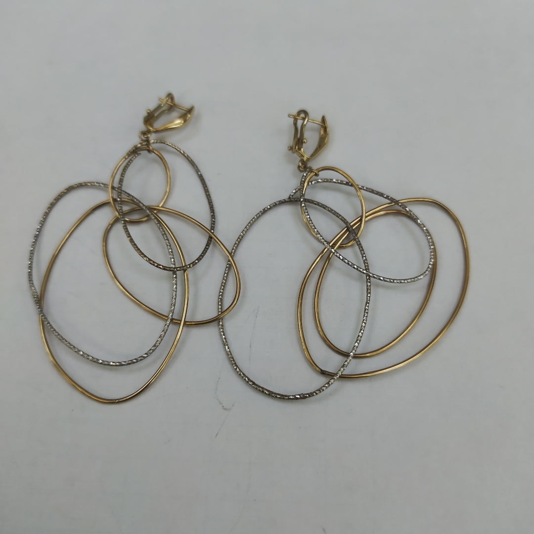 ARETES PAR ORO 14 K 4.9 GRMS (SEMINUEVO)