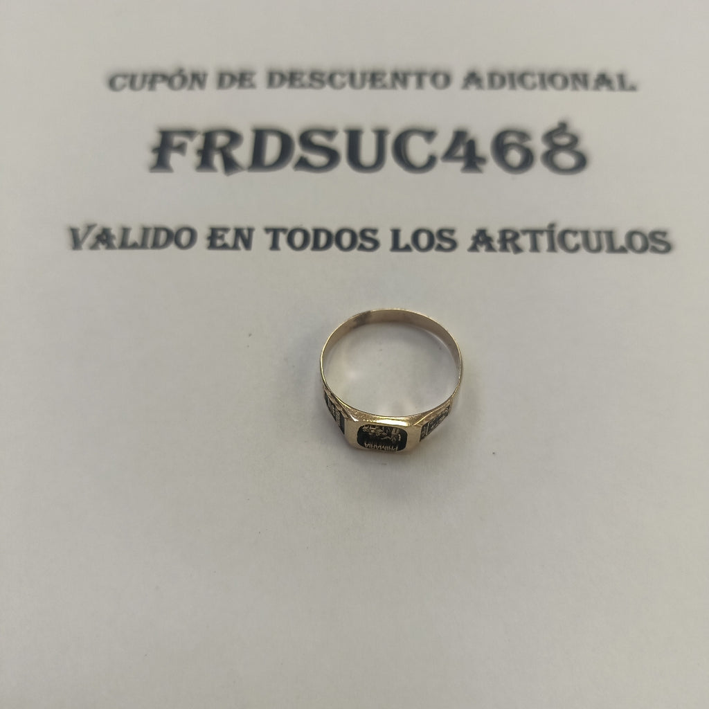 ANILLO DE GRADUACIÓN ORO 8 K 1,90 GRMS (SEMINUEVO)