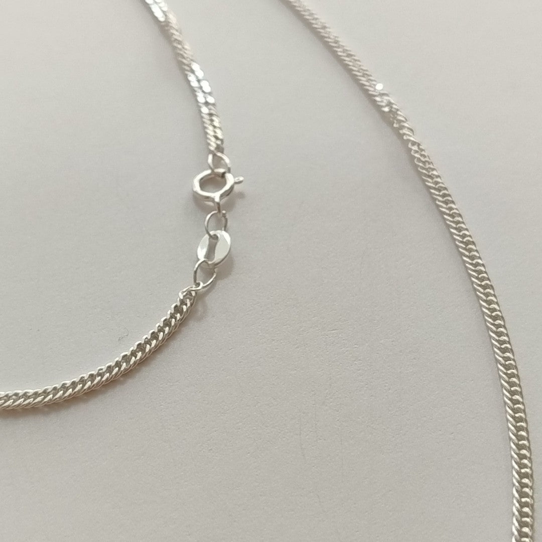 CADENA BARBADA PLATA .925 50 CM 4.22 GR (NUEVO)