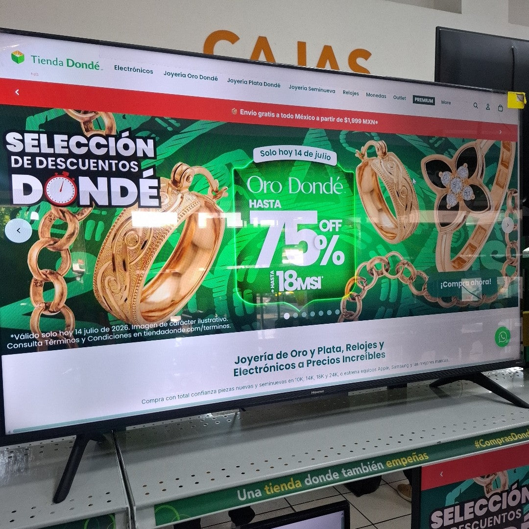 PANTALLA HISENSE 50A65HV (2023) 50" LED 4K (SEMINUEVO)