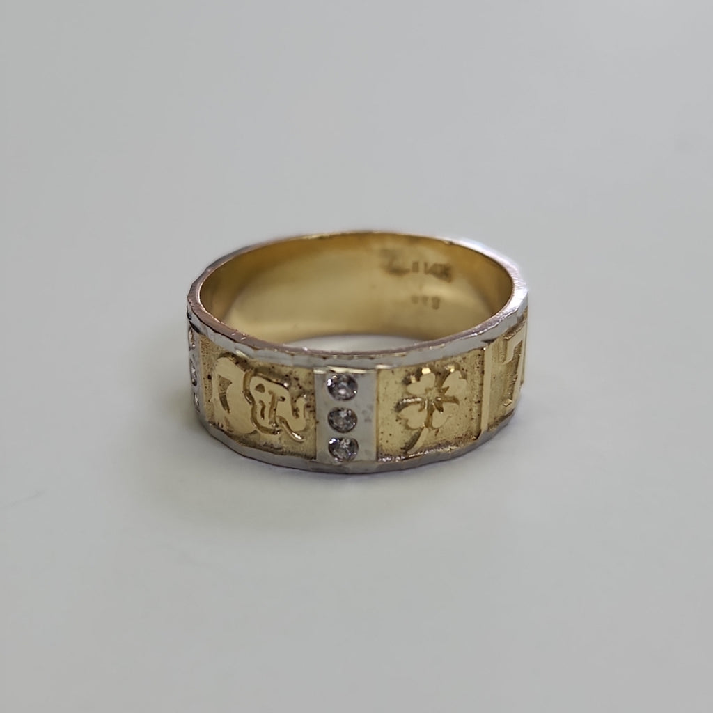 ARGOLLA DE LA SUERTE ORO 14 K 3.6 GRMS (SEMINUEVO)
