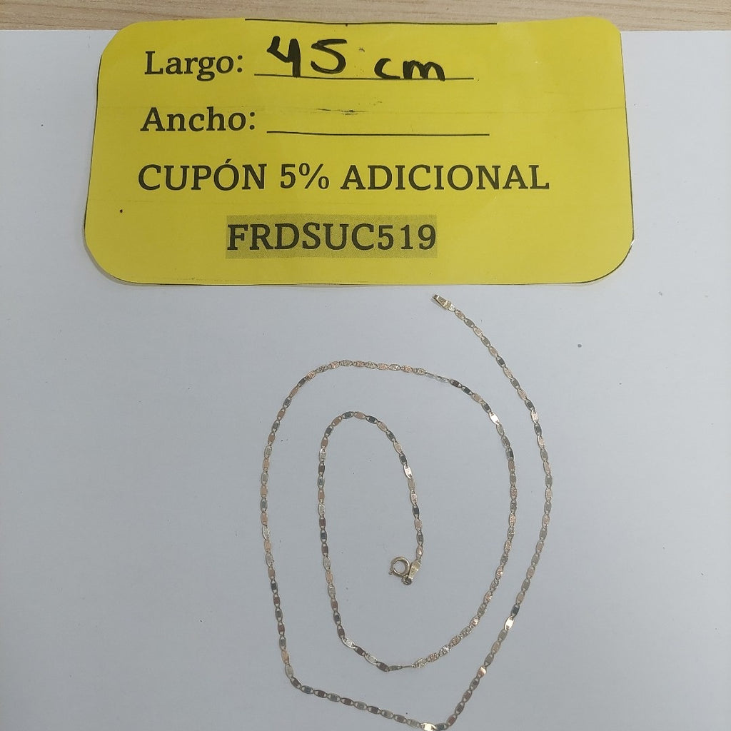 CADENA ORO 14 K 1.5 GRMS (SEMINUEVO)