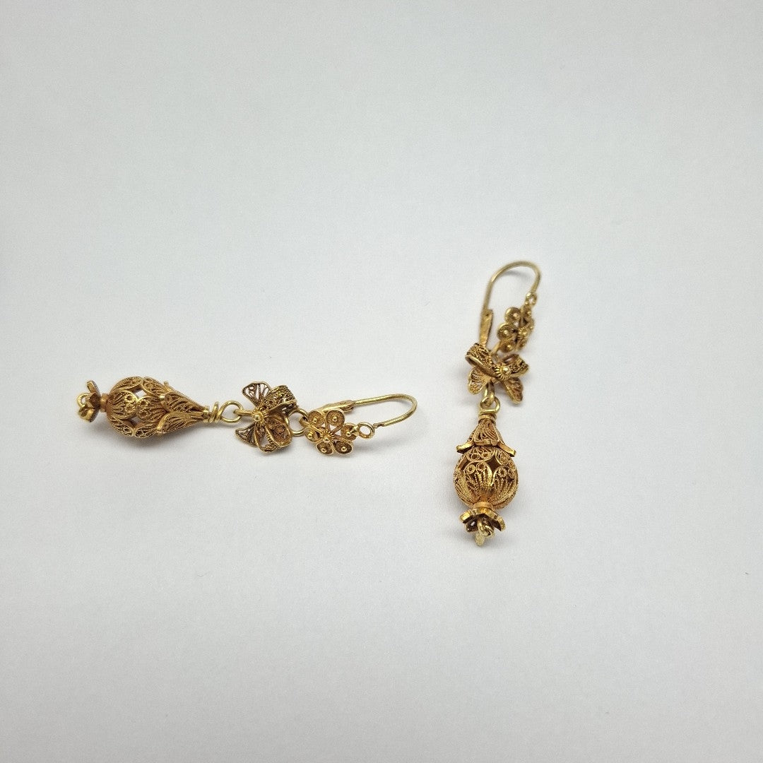 ARETES PAR ORO 10 K 7,30 GRMS (SEMINUEVO)
