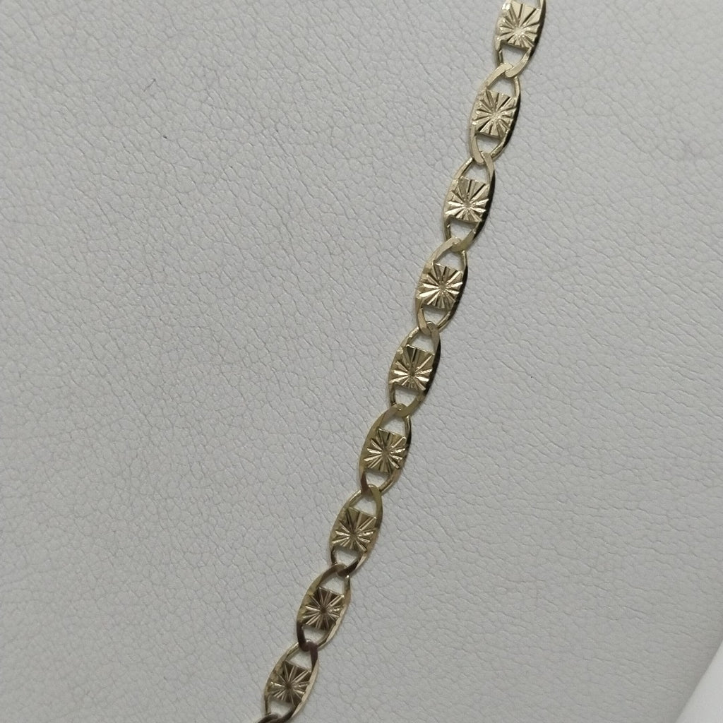 CADENAS TEJIDO GUCHI ORO 14K 55 CM 7.1 GR (NUEVO)