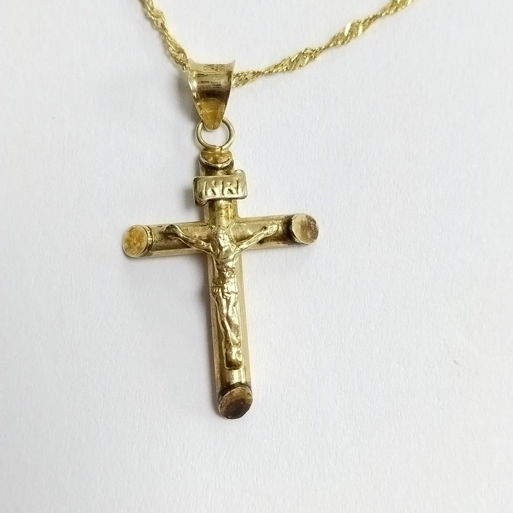 CADENA,CRUCIFIJO ORO 10 K 2,00 GRMS (SEMINUEVO)
