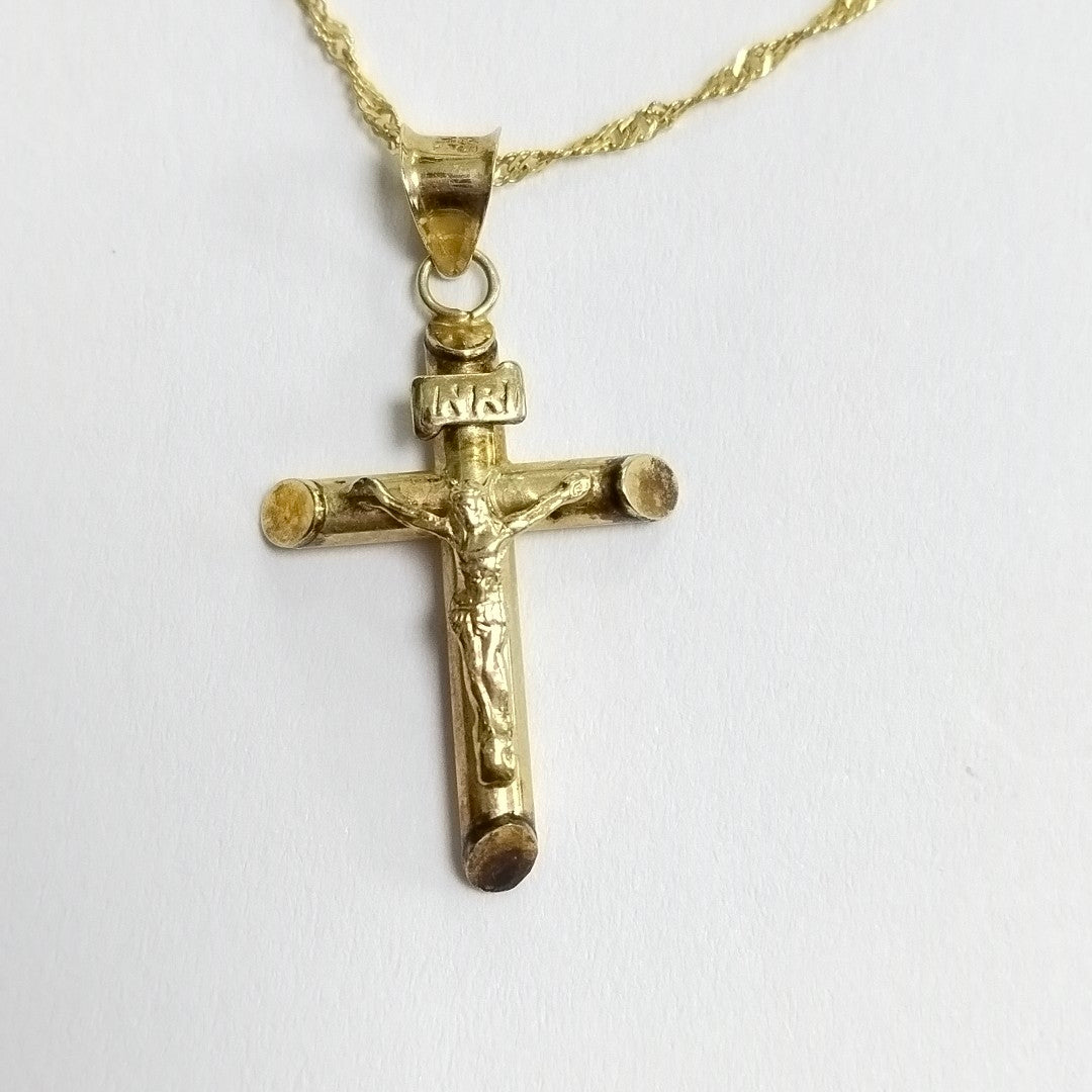 CADENA,CRUCIFIJO ORO 10 K 2,00 GRMS (SEMINUEVO)