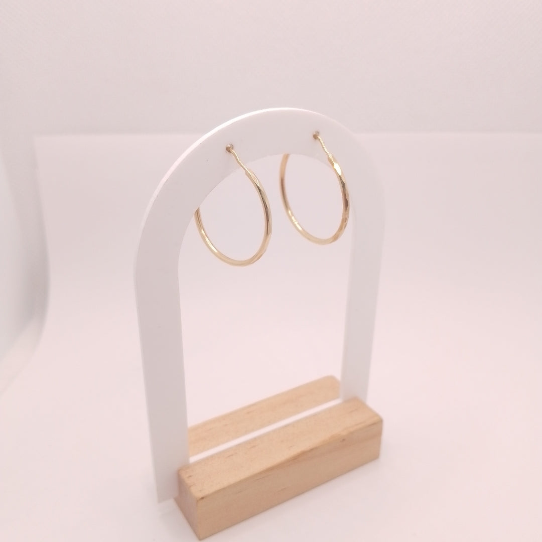 ARRACADAS PAR ORO 14 K 1.9 GRMS (SEMINUEVO)