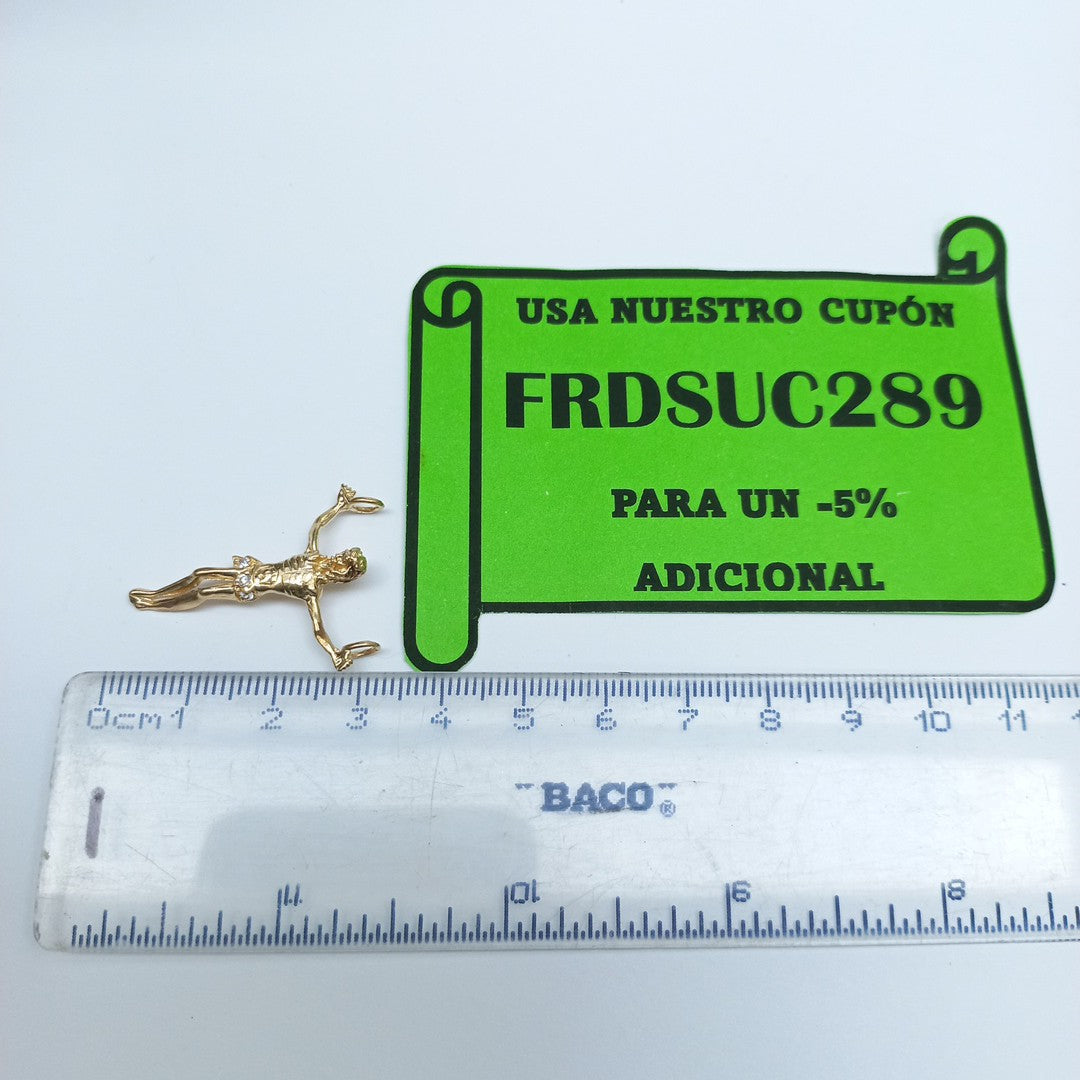 CRISTO,DIJE ORO 10 K 1,60 GRMS (SEMINUEVO)