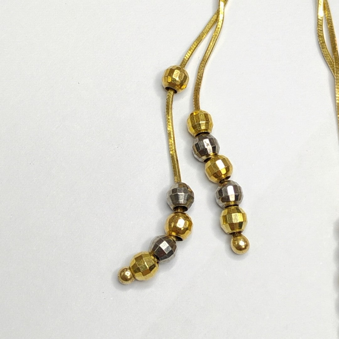 BROQUELES PAR ORO COMBINADO 14 K 2.7 GRMS (SEMINUEVO)