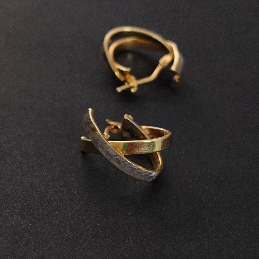 ARRACADAS PAR ORO 14 K 1.5 GRMS (SEMINUEVO)