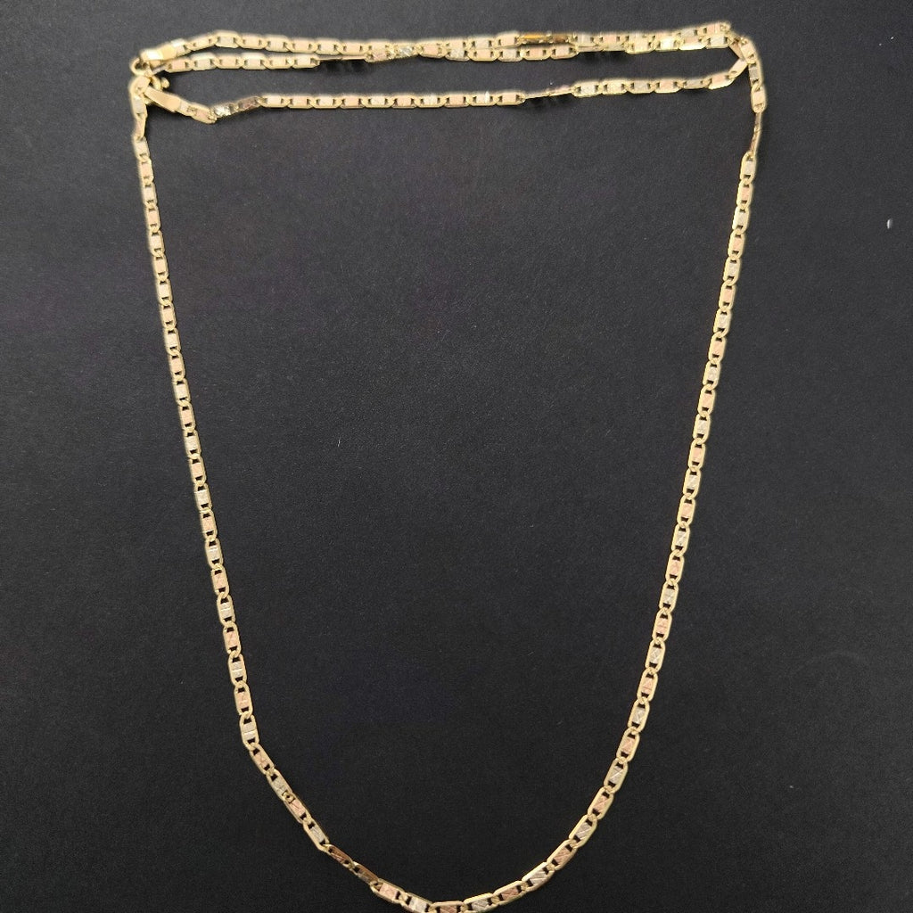 CADENA ORO COMBINADO 14 K 3 GRMS (SEMINUEVO)