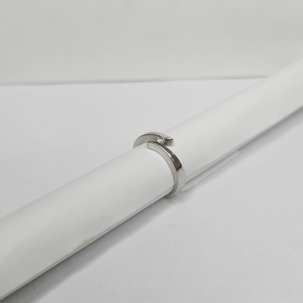ANILLITO ORO BLANCO 14 K 4.1 GRMS (SEMINUEVO)