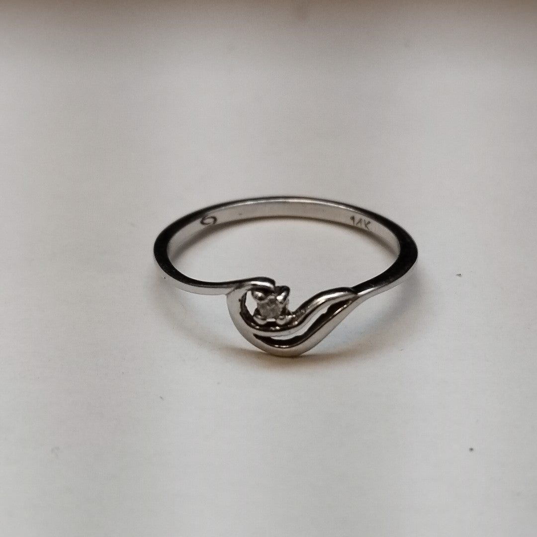 ANILLITO ORO, ORO BLANCO 14 K 1.5 GRMS (SEMINUEVO)