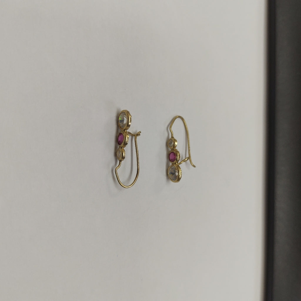 ARETES PAR ORO 14 K 1,10 GRMS (SEMINUEVO)