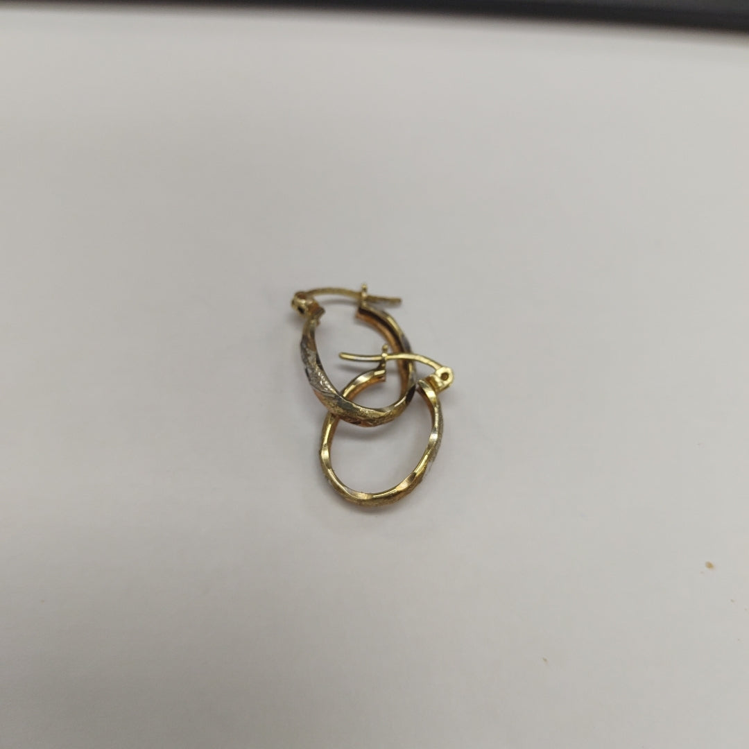 ARRACADAS PAR ORO COMBINADO 14 K 1,70 GRMS (SEMINUEVO)