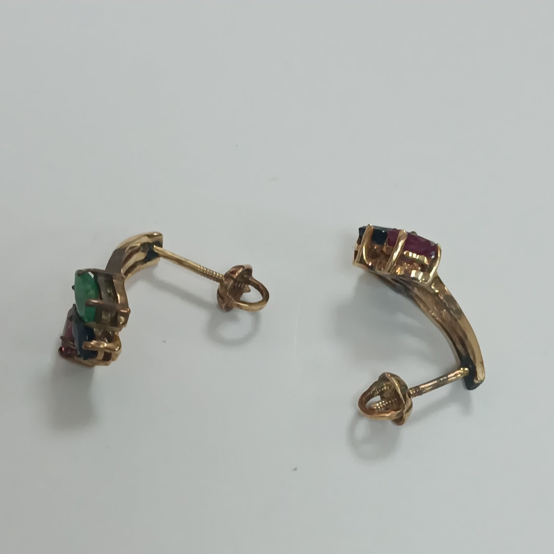 ARETES PAR ORO 12 K 3,00 GRMS (SEMINUEVO)