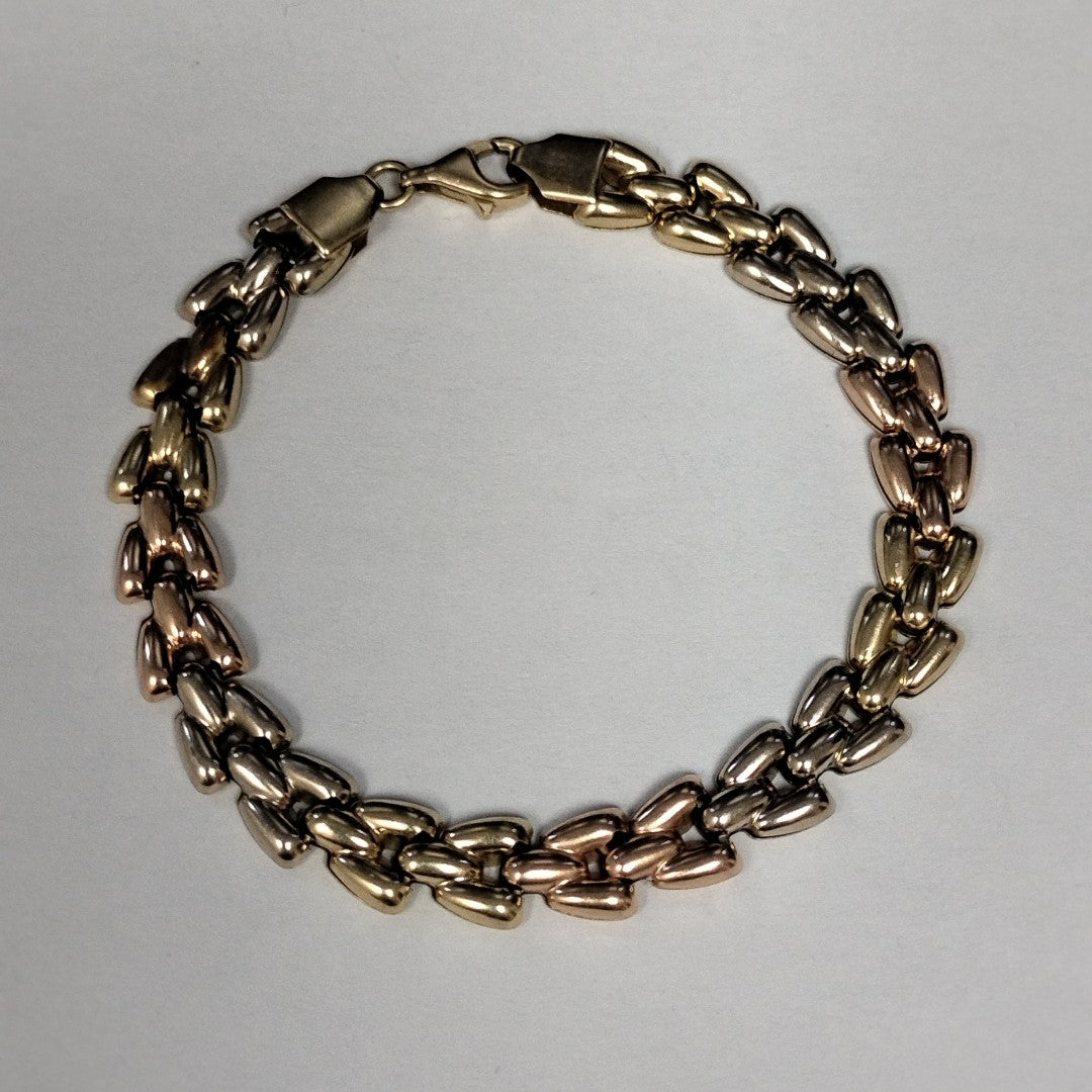 PULSERA ORO,ORO BLANCO 14 K 9,60 GRMS (SEMINUEVO)