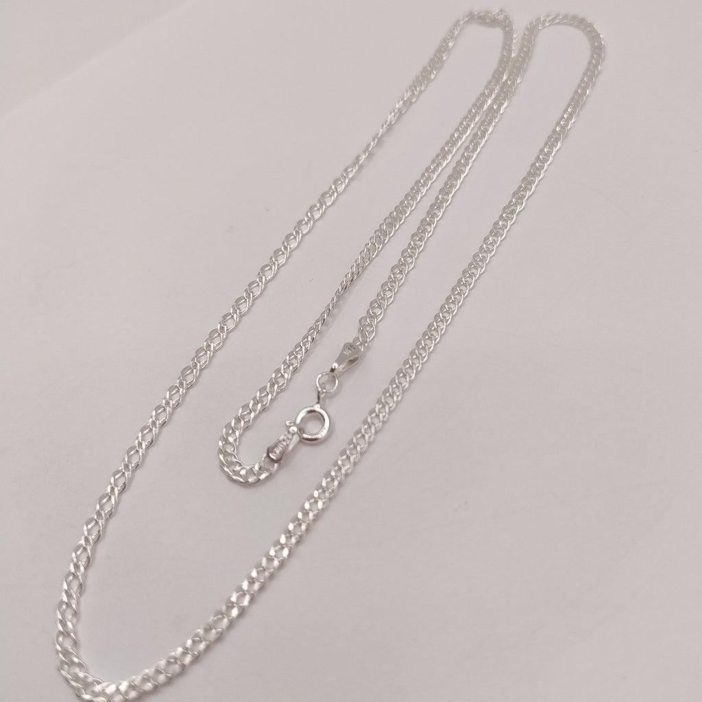 CADENA DOBLE ESLABON PLATA .925 50 CM 3.63 GR (NUEVO)