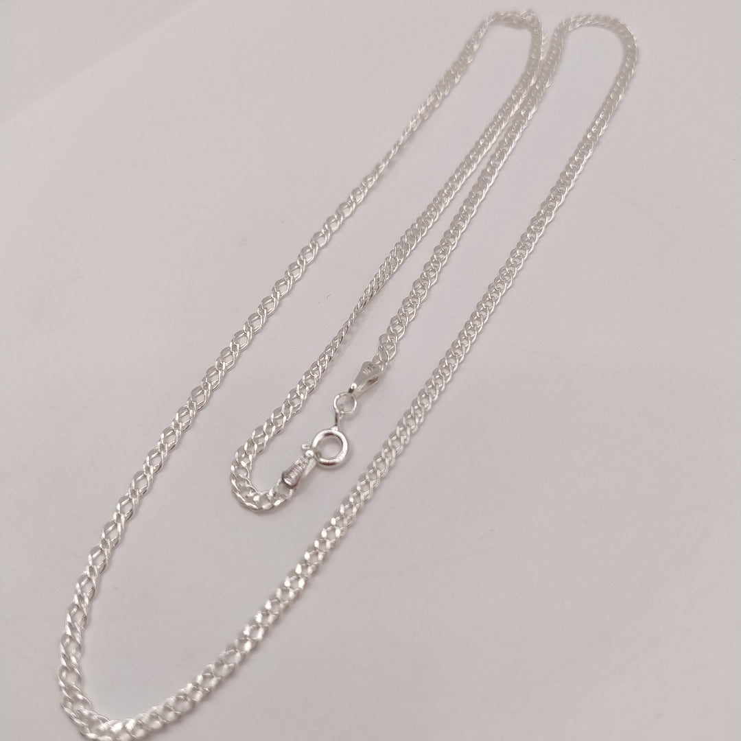 CADENA DOBLE ESLABON PLATA .925 50 CM 3.63 GR (NUEVO)