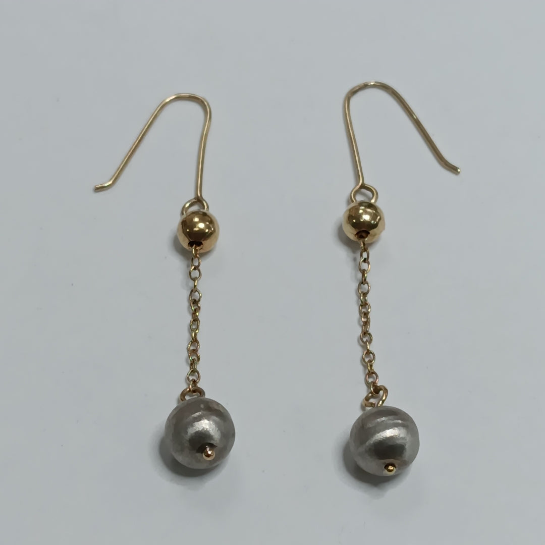 ARETES PAR ORO 14 K 2.6 GRMS (SEMINUEVO)