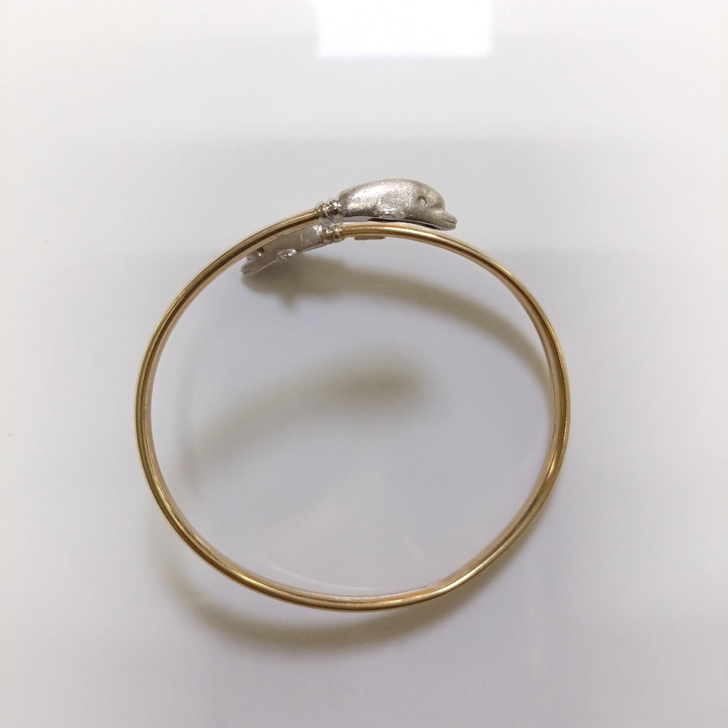 PULSERA RIGIDA ORO 14 K 10.6 GRMS (SEMINUEVO)