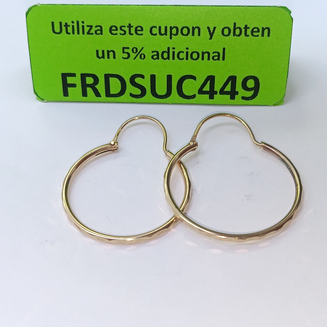 ARRACADAS PAR ORO 8 K 1.9 GRMS (SEMINUEVO)
