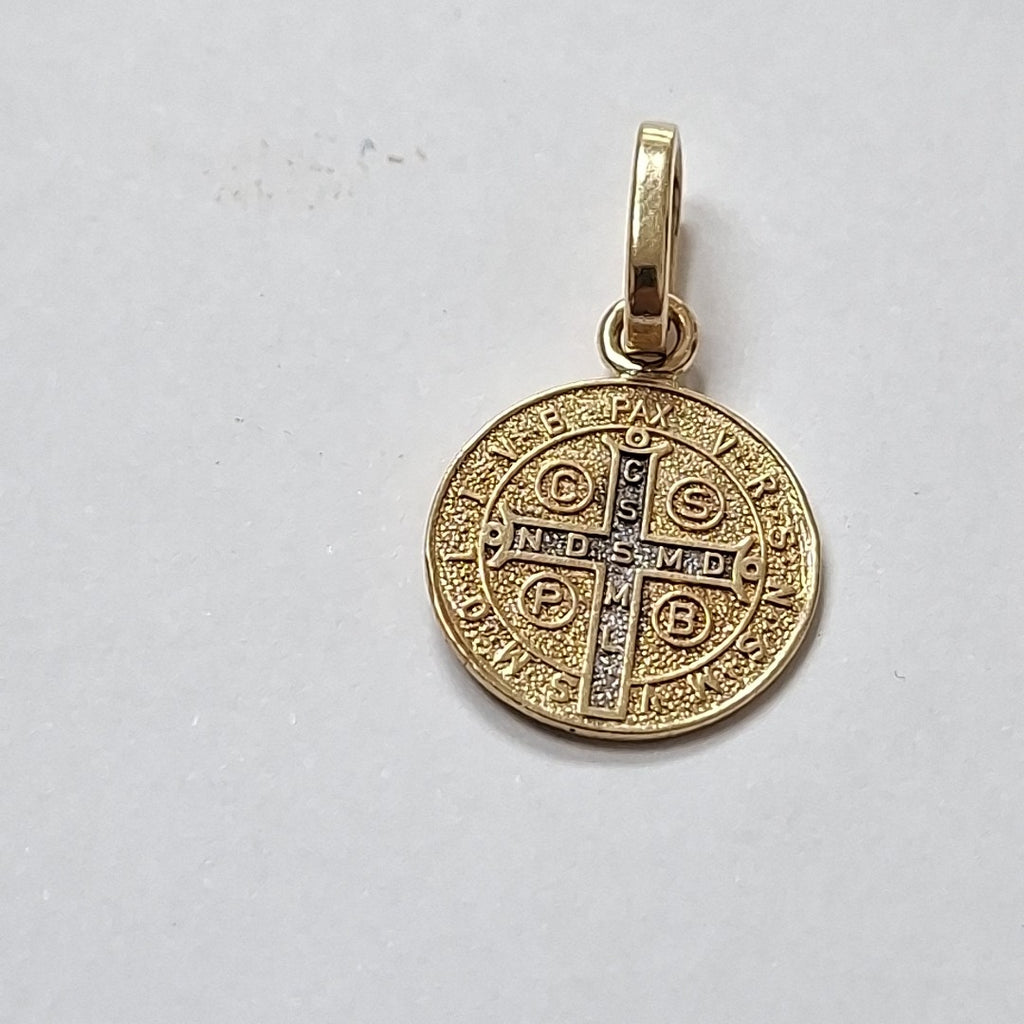 DIJE, MEDALLA RELIGIOSA ORO 14 K 1.8 GRMS (SEMINUEVO)