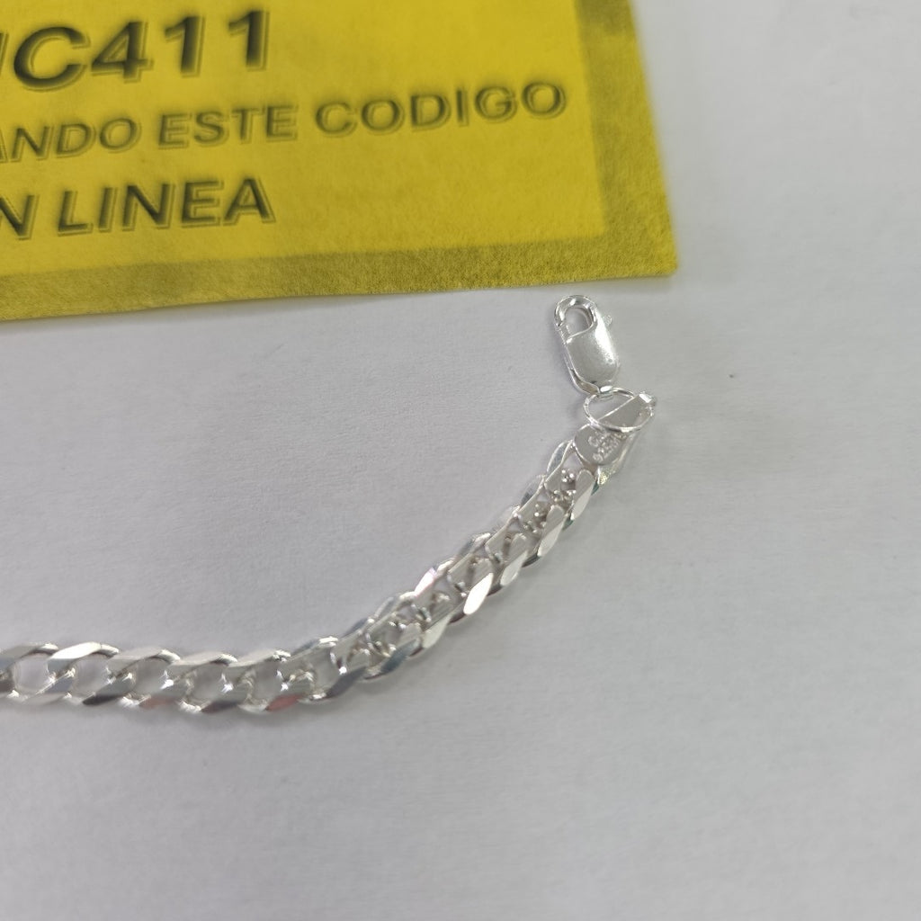 PULSERA BARBADA PLATA .925 18 CM 5.63 GR (NUEVO)
