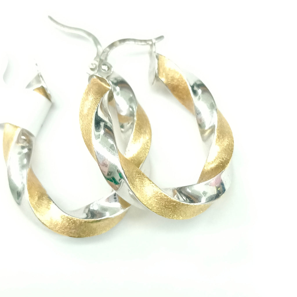 ARRACADAS PAR ORO,ORO BLANCO 18 K 3,30 GRMS (SEMINUEVO)