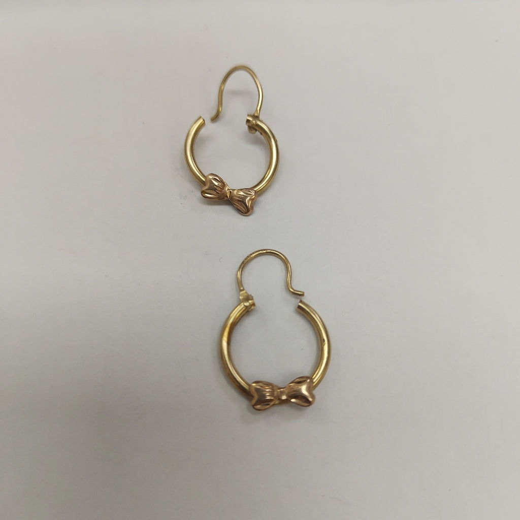 ARRACADAS PAR ORO COMBINADO 14 K 1,40 GRMS (SEMINUEVO)
