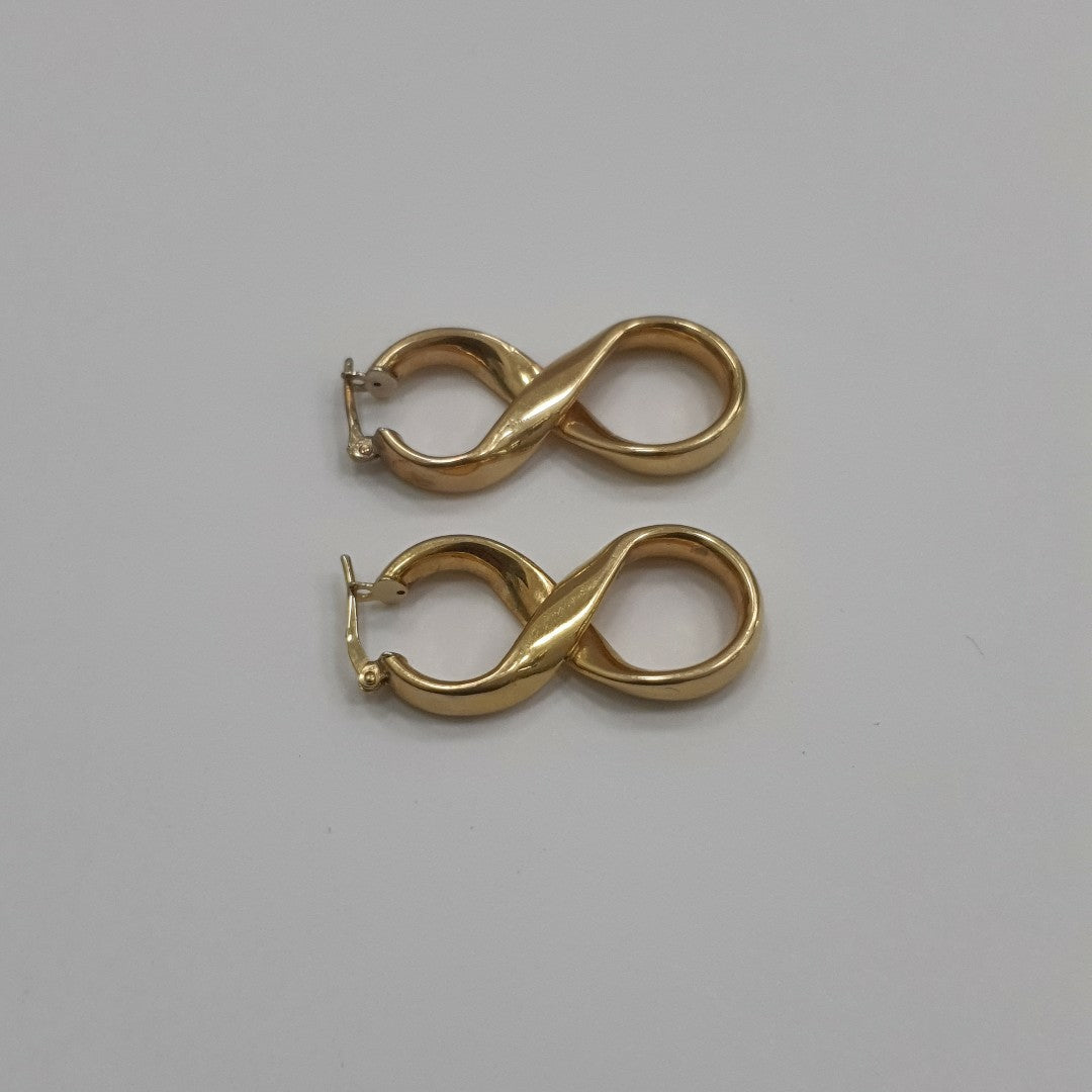 ARETES PAR ORO 14 K 2,40 GRMS (SEMINUEVO)