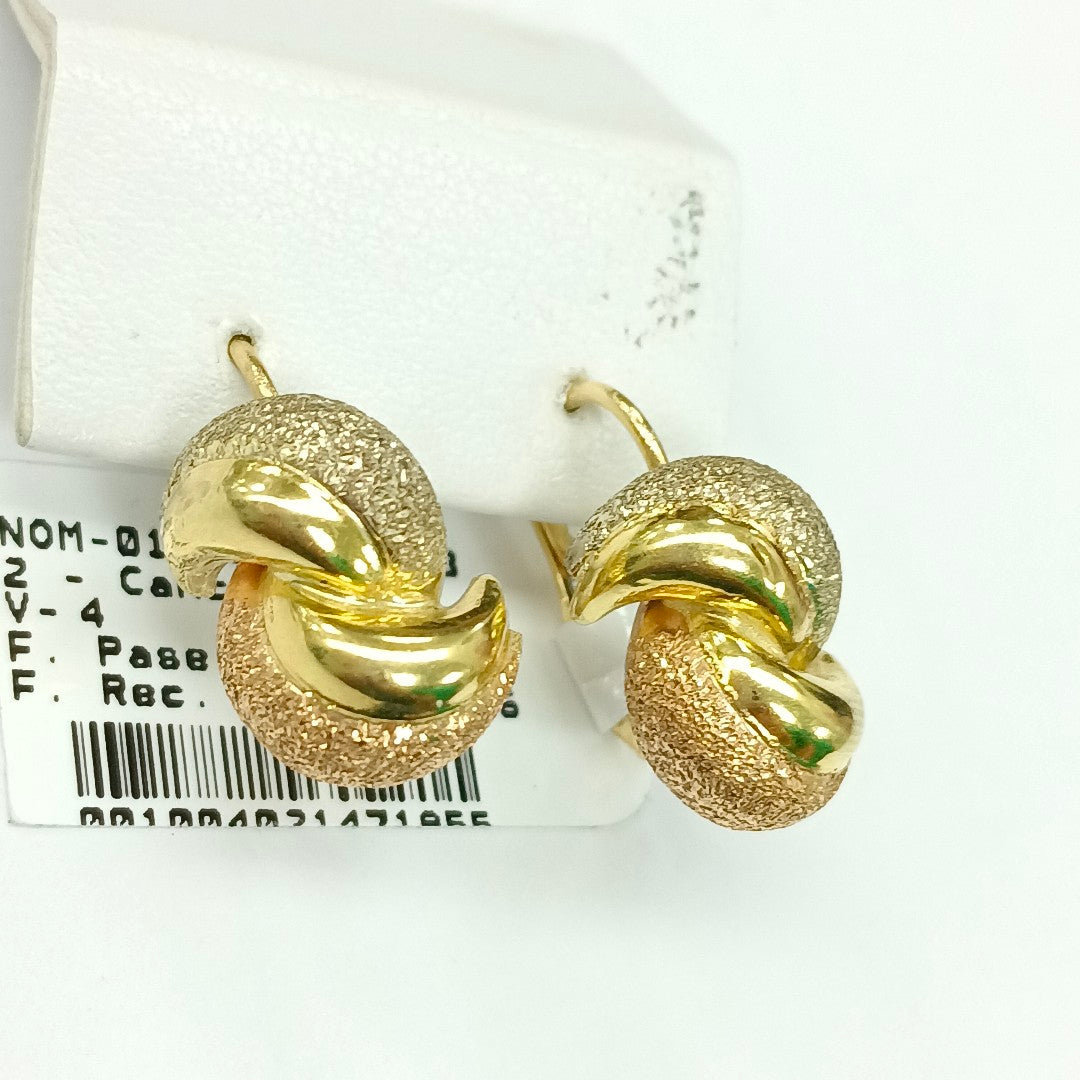 ARETES PAR ORO 18 K 5,50 GRMS (SEMINUEVO)