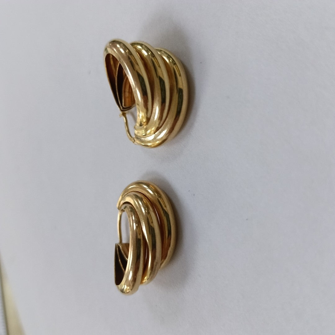 ARRACADAS PAR ORO 14 K 4.7 GRMS (SEMINUEVO)