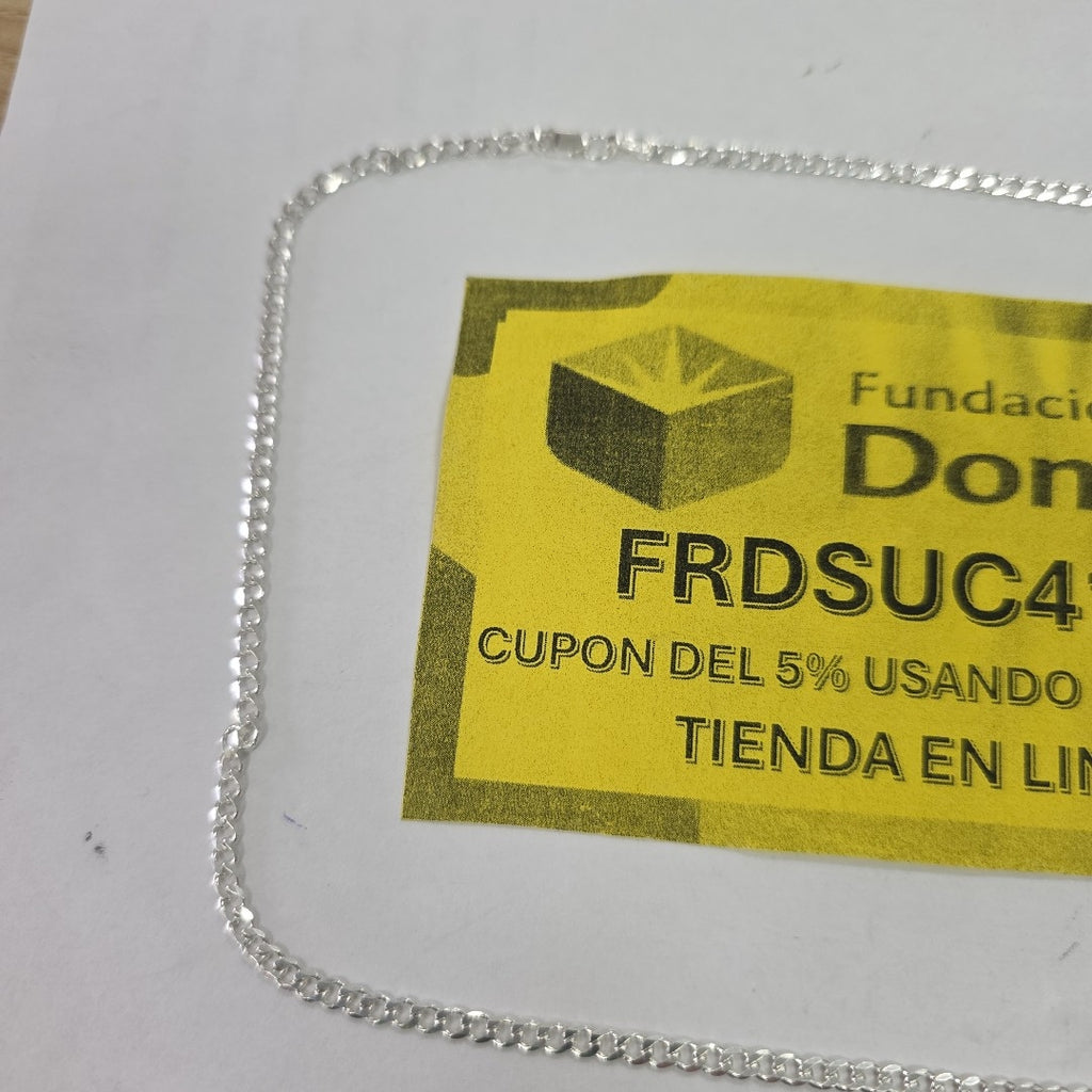 CADENA BARBADA PLATA .925 55 CM 8.52 GR (NUEVO)