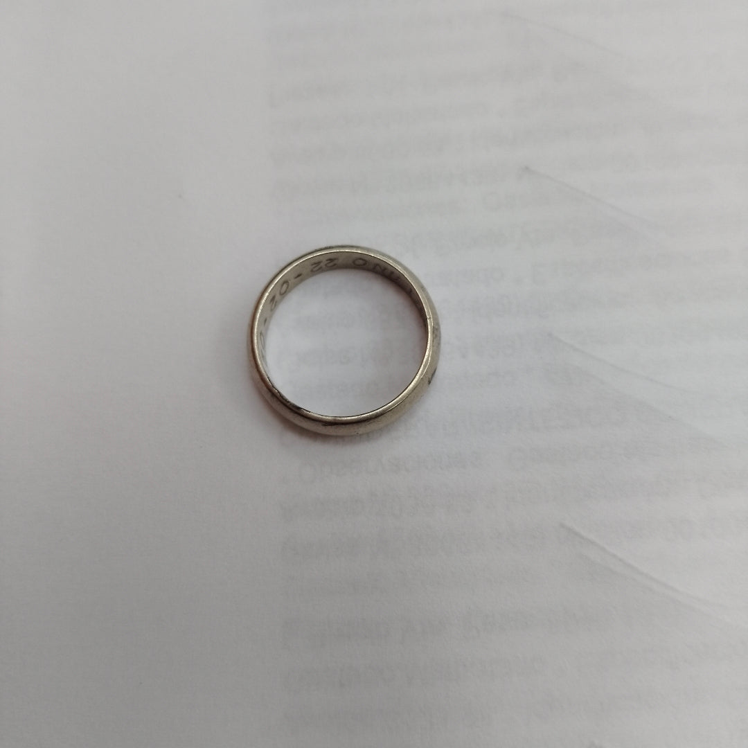 ARGOLLA ORO,ORO BLANCO 14 K 3,50 GRMS (SEMINUEVO)