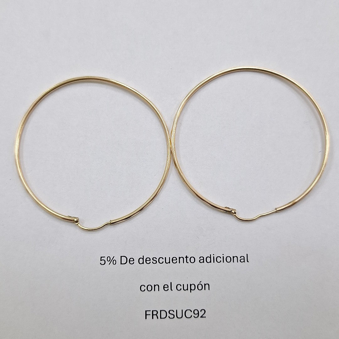 ARRACADAS PAR ORO 10 K 3.4 GRMS (SEMINUEVO)