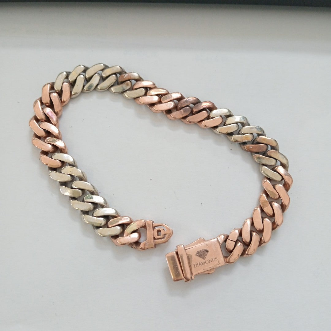 PULSERA ORO COMBINADO 10 K 28.9 GRMS (SEMINUEVO)