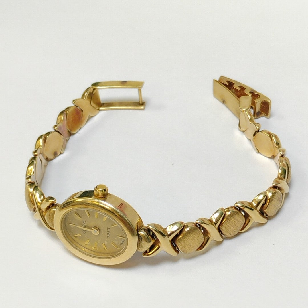 RELOJ CAJA ACERO PULSO ORO ORO 14 K 20.8 GRMS (SEMINUEVO)