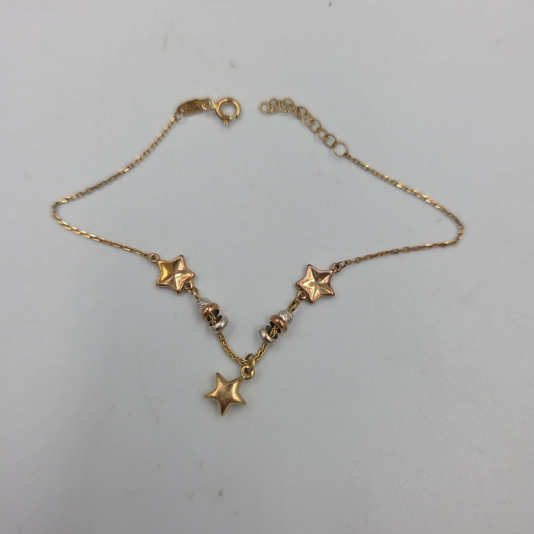 PULSERA ORO, ORO COMBINADO 14 K 1.8 GRMS (SEMINUEVO)