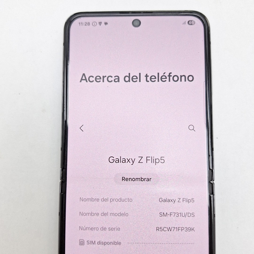 CELULAR SAMSUNG GALAXY Z FLIP 5 SM-F731U1 (2023) 512 GB 8 GB RAM (SEMINUEVO)