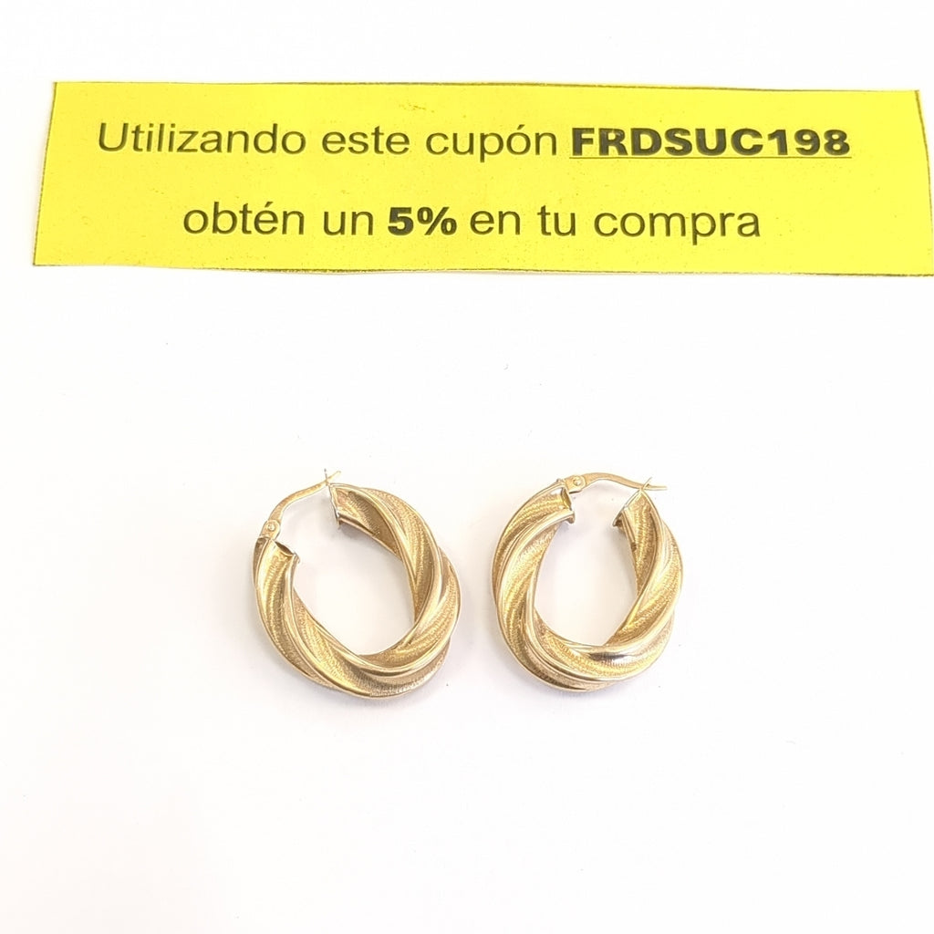 ARETES PAR ORO 14 K 5.6 GRMS (SEMINUEVO)