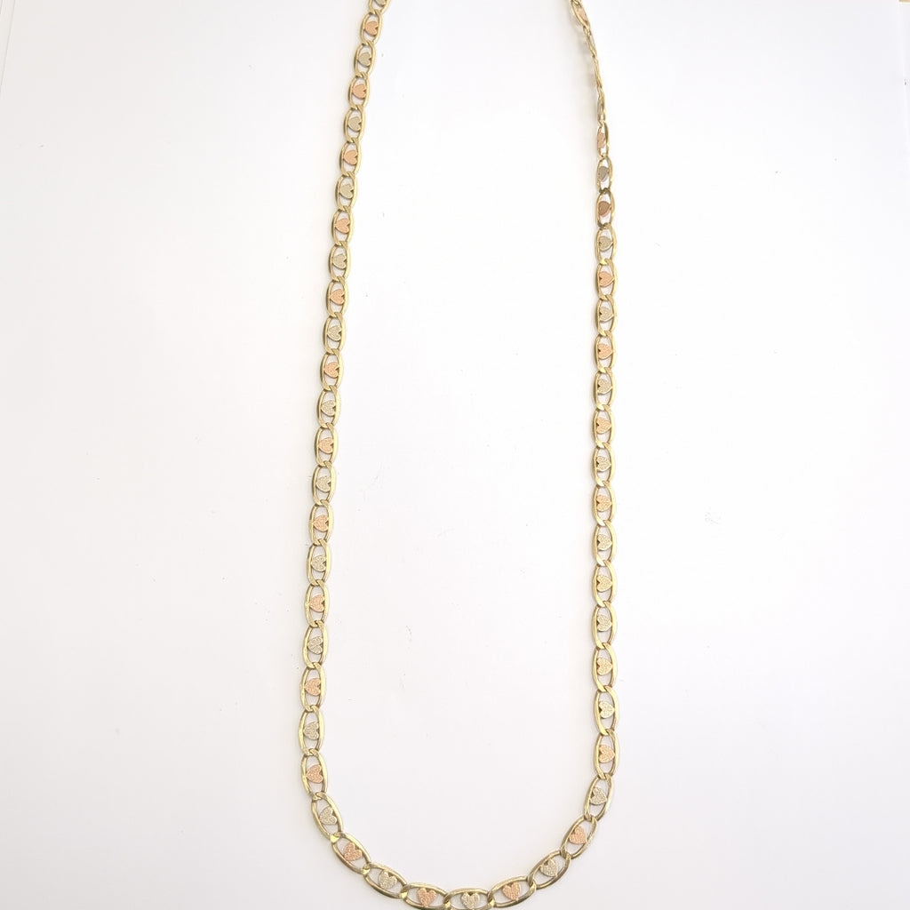 CADENA ORO COMBINADO 14 K 17,80 GRMS (SEMINUEVO)