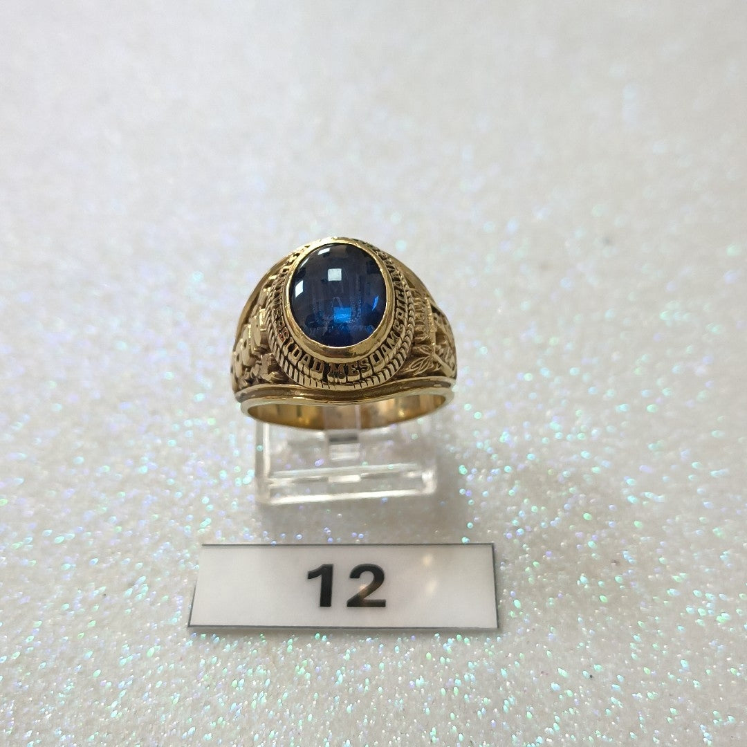 ANILLO DE GRADUACIÓN ORO 10 K 18,80 GRMS (SEMINUEVO)