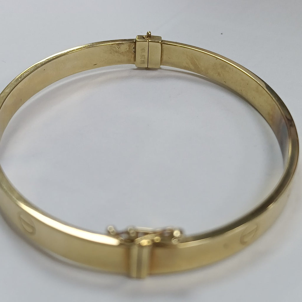 PULSERA RIGIDA ORO 10 K 5,90 GRMS (SEMINUEVO)