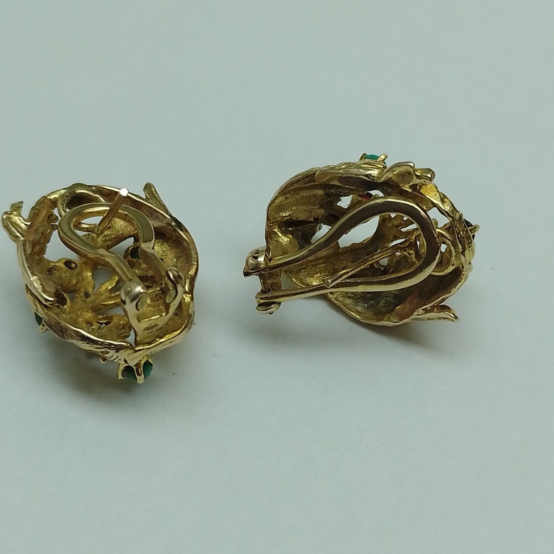 ARETES PAR ORO 10 K 13.9 GRMS (SEMINUEVO)