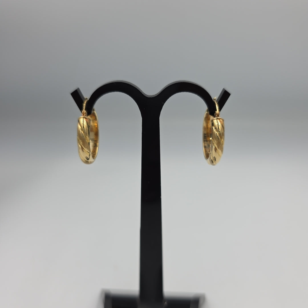 ARRACADAS PAR ORO 14 K 2.2 GRMS (SEMINUEVO)