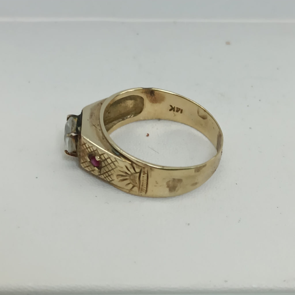 ANILLO ORO 14 K 4.4 GRMS (SEMINUEVO)