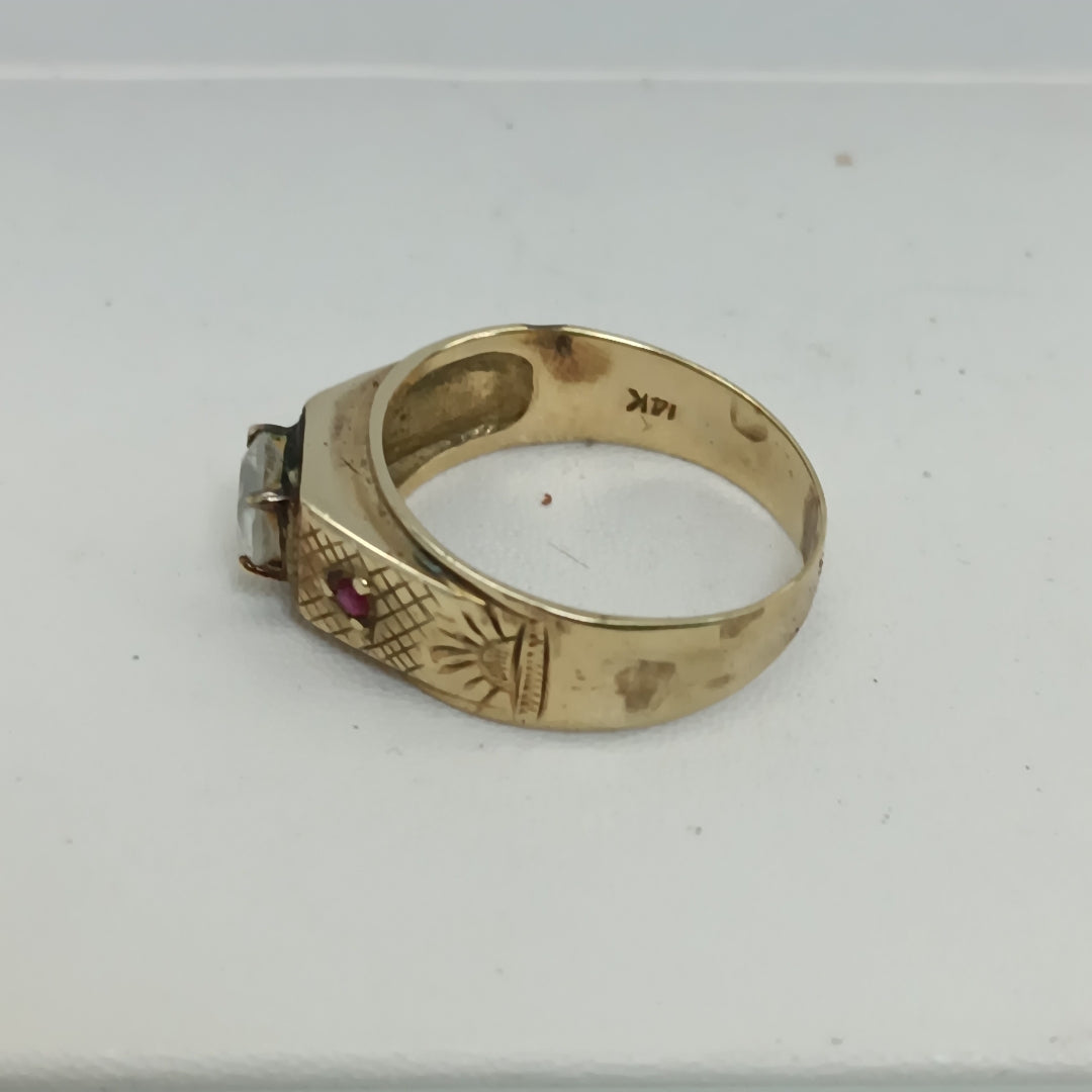 ANILLO ORO 14 K 4.4 GRMS (SEMINUEVO)