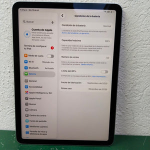 TABLETA APPLE IPAD AIR (M3) 11" A3266 (2025) 128 GB 8 GB RAM (SEMINUEVO)