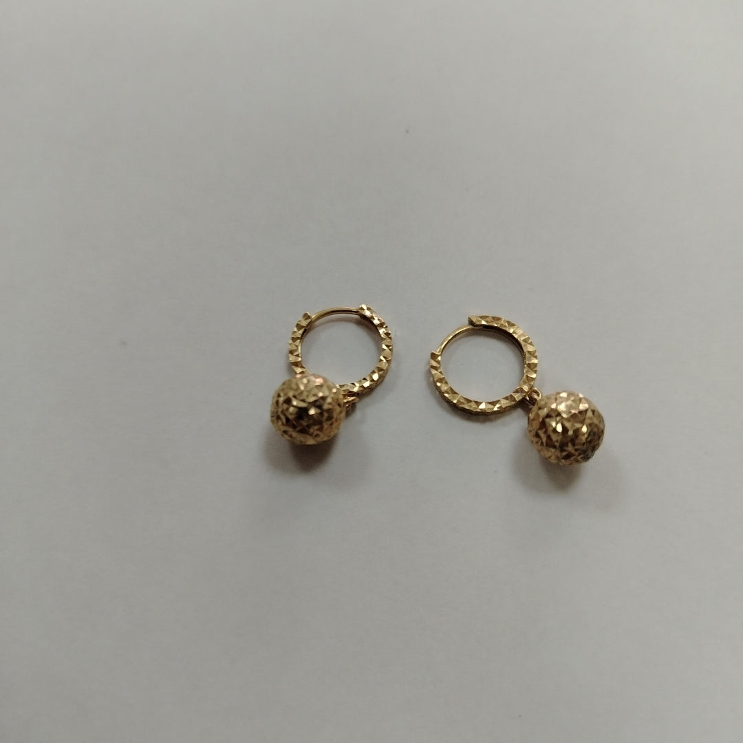 ARRACADAS PAR ORO 14 K 2.3 GRMS (SEMINUEVO)